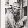 Streetcar employee reporting over telephone. Streetcar terminal, Oklahoma City, Oklahoma