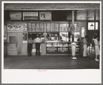 Tobacco and magazine stand at streetcar terminal, Oklahoma City, Oklahoma