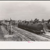 Loading platform for tank cars, Seminole oil field, Oklahoma