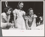 Girls at 4-H Club fair, Cimarron, Kansas