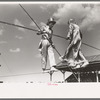Tightrope performers at 4-H Club fair, Cimarron, Kansas