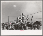 Tightrope performers at 4-H Club fair, Cimarron, Kansas