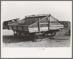 Hay wagons on farm in Sheridan County, Kansas