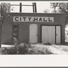 Details of the city hall, Forgan, Oklahoma. Forgan is a ghost town and the city hall is  no longer occupied