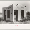 Unused community rest room in Forgan, Oklahoma, ghost dust town