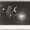Electric welding, an essential part of oil field activities, Seminole, Oklahoma