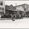 Street scene at Bean Day festival, Wagon Mound, New Mexico