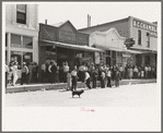 Street scene at Bean Day festival, Wagon Mound, New Mexico