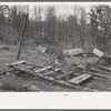 Primitive sled used for hauling timber from the woods, Bradford, Vermont