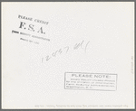 Boys gathering leaves into cardboard box, front lawn in Bradford, Vermont