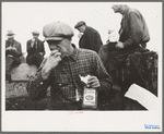 Railroad workers eating lunch, Windsor Locks, Conn