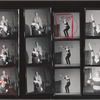 Contact sheet including images of Eileen Heckart, Shelley Berman, Larry Kert, and Rita Gardner in rehearsal