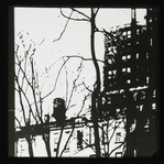 Slides projected onto set of original Broadway production