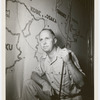 Photograph of Donald Oenslager in camouflage during Army service in Jefferson Barracks, St. Louis, MO