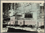 Handpainted negative photo print of the Majestic Theatre with "Fiddler on the Roof" marquee