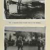 Two Photographs A wayside cross brought down by the Germans.  Gathering of Poles before their departure to Germany.