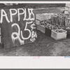 Apples for sale at roadside stand near Berlin, Conn