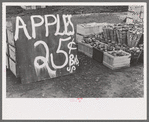 Apples for sale at roadside stand near Berlin, Conn