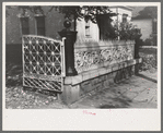 Iron grill work of residence, Meriden, Conn