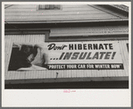 Sign on garage, Windsor Locks, Conn