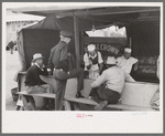 Activity at a soft drink and hamburger stand, Gonzales, Texas