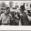 Men in market square, Waco, Texas