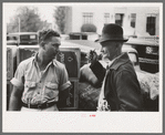 Men in market square, Waco, Texas