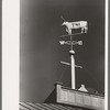 Weather vane with old cattle brand belonging to Dan Houston, an early settler of Gonzales County, Gonzales, Texas