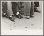 Feet of Negro youths. Market square, Waco, Texas