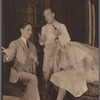 Ross Alexander (on his knees), Donald Meek (standing behind) and Barbara Robbins (wedding veil) in the stage production After Tomorrow