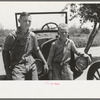 Sons of agricultural day laborer after washing up for dinner, near Webber Falls, Muskogee County, Oklahoma