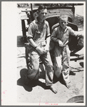 Sons of agricultural day laborer after washing up for dinner, near Webber Falls, Muskogee County, Oklahoma