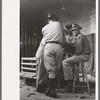 Group of men at poultry cooperative, Brownwood, Tex