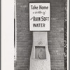 Sign at laundry, Brownwood, Texas. Most towns in west Texas have hard gypsum water