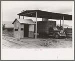 Scales and truckload of Peanut Hay. De Leon, Texas