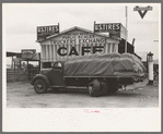 Truck in front of public scales, De Leon, Texas