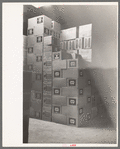 Cases of beans, wholesale grocery, San Angelo, Texas