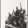 Auctioneer at horse sale, Eldorado, Texas