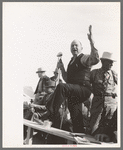 Auctioneer at horse sale, Eldorado, Texas