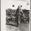 Farmer taking milk to milk station, Eufaula, Oklahoma