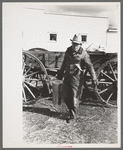 Farmer taking milk to milk station, Eufaula, Oklahoma