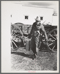 Farmer taking milk to milk station, Eufaula, Oklahoma