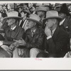 West Texas ranchhmen at rodeo during the San Angelo Fat Stock Show, San Angelo, Texas