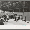 Spectators entering the grandstand to see the rodeo during the San Angelo Fat Stock Show, San Angelo, Texas