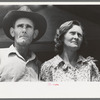 Migratory laborer and his wife at the Agua Fria Migratory Labor Camp, Arizona