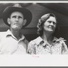 Migratory laborer and his wife at the Agua Fria Migratory Labor Camp, Arizona