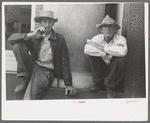 Men on the street of Silver City, New Mexico