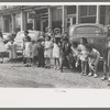 Children watching the Labor Day parade, Silverton, Colorado