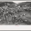 Spectators at the miners contest, Labor Day celebration, Silverton, Colorado