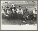 Miners at the Labor Day Celebration miners' contest, Silverton, Colorado